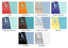 Load image into Gallery viewer, Virginia Beach Map Print - Choose your color

