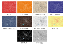 Load image into Gallery viewer, Nairobi Map Print - Choose your color

