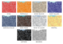 Load image into Gallery viewer, Jakarta Map Print - Choose your color
