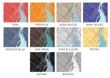 Load image into Gallery viewer, Montreal Map Print - Choose your color
