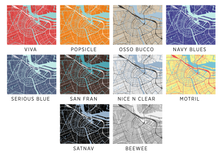 Load image into Gallery viewer, Amsterdam Map Print - Choose your color
