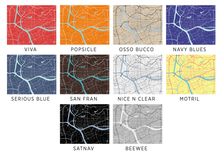 Load image into Gallery viewer, Guangzhou Map Print - Choose your color
