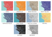 Load image into Gallery viewer, Manila Map Print - Choose your color
