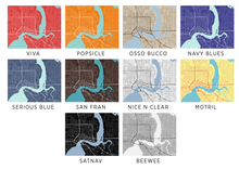 Load image into Gallery viewer, Jacksonville Map Print - Any Color You Like
