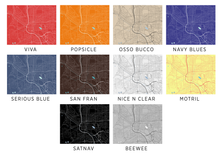 Load image into Gallery viewer, Colorado Springs Map Print - Choose your color
