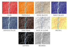 Load image into Gallery viewer, Cairo Map Print - Choose your color
