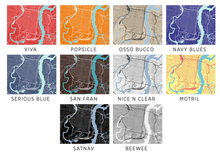 Load image into Gallery viewer, Philadelphia Map Print - Choose your color
