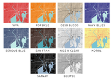 Load image into Gallery viewer, Tampa Map Print - Choose your color
