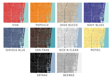 Load image into Gallery viewer, Fort Lauderdale Map Print - Choose your color
