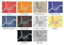 Load image into Gallery viewer, Cincinnati Map Print - Choose your color
