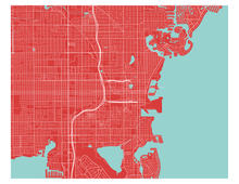 Load image into Gallery viewer, St Petersburg Florida Map Print - Choose your color
