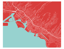 Load image into Gallery viewer, Honolulu Map Print - Choose your color
