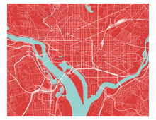 Load image into Gallery viewer, Washington Map Print - Any Color You Like
