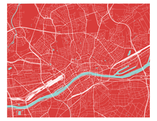 Load image into Gallery viewer, Frankfurt Map Print - Choose your color
