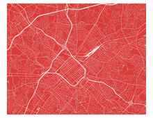 Load image into Gallery viewer, Charlotte Map Print - Choose your color
