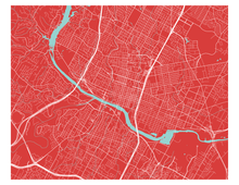 Load image into Gallery viewer, Austin Map Print - Choose your color
