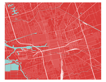 Load image into Gallery viewer, Stockton Map Print - Choose your color
