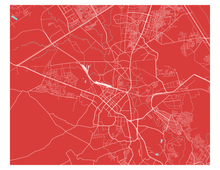 Load image into Gallery viewer, Rawalpindi Map Print - Choose your color
