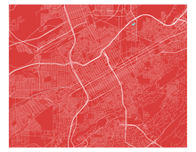 Load image into Gallery viewer, Birmingham Alabama Map Print - Choose your color
