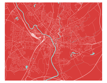 Load image into Gallery viewer, York Map Print - Choose your color
