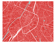 Load image into Gallery viewer, Brussels Map Print - Any Color You Like
