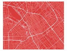 Load image into Gallery viewer, San Jose Map Print - Any Color You Like
