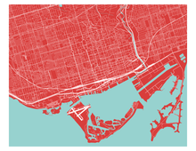 Load image into Gallery viewer, Toronto Map Print - Any Color You Like

