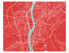 Load image into Gallery viewer, Cairo Map Print - Choose your color
