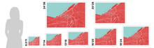 Load image into Gallery viewer, Cleveland Map Print - Choose your color
