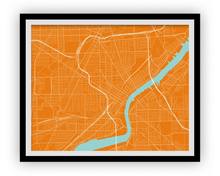 Load image into Gallery viewer, Toledo Ohio Map Print - Choose your color
