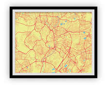 Load image into Gallery viewer, Kuala Lumpur Map Print - Choose your color
