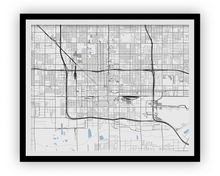 Load image into Gallery viewer, Phoenix Map Print - Choose your color
