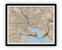 Load image into Gallery viewer, Baltimore Map Print - Choose your color

