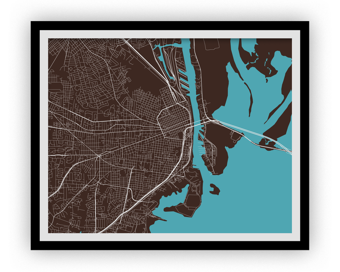Mobile Map Print - Choose your color