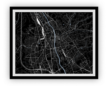 Charger l&#39;image dans la galerie, Graz Map Print - Choose your color
