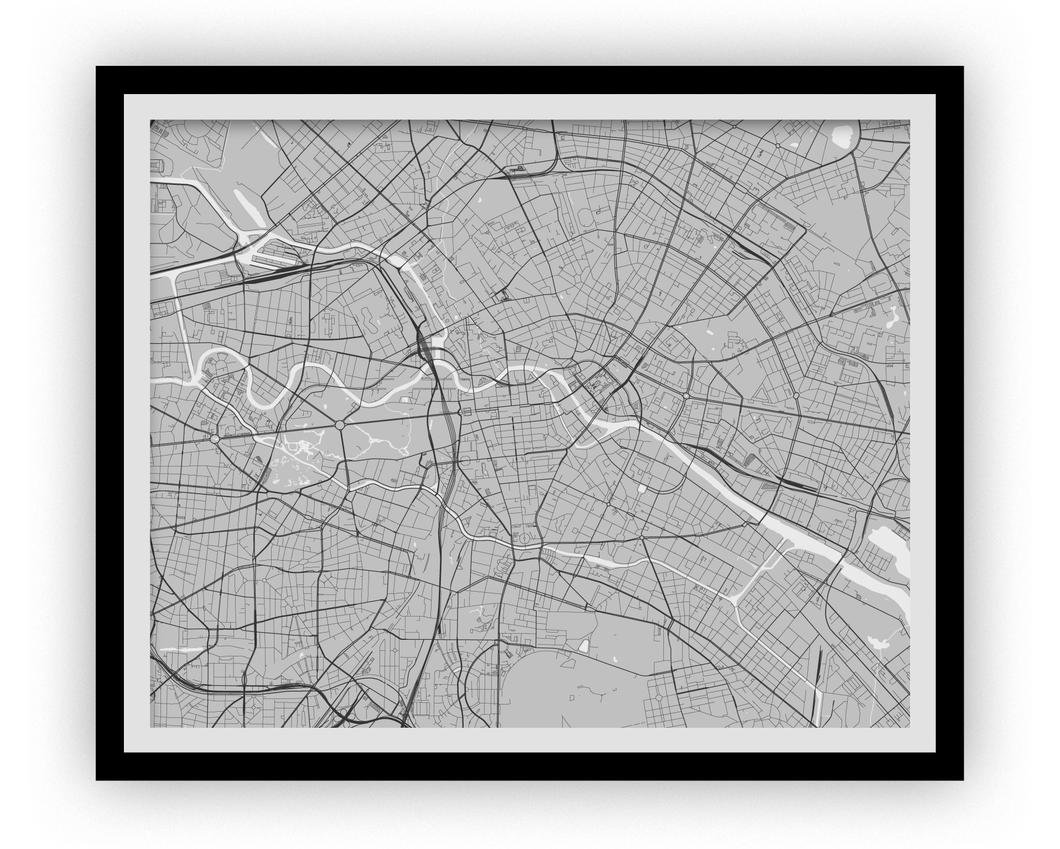 Berlin Map Print - Any Color You Like