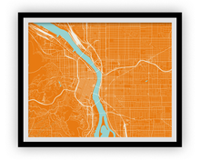 Load image into Gallery viewer, Portland Map Print - Choose your color
