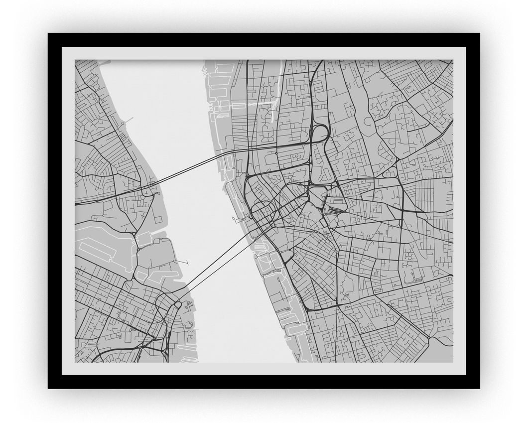 Liverpool Map Print - Choose your color
