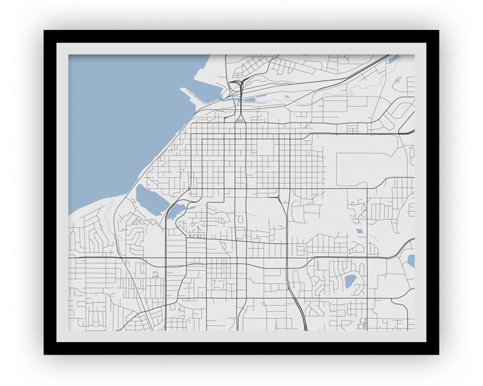 Anchorage Map Print - Choose your color
