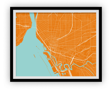 Load image into Gallery viewer, Buffalo Map Print - Choose your color
