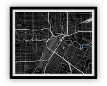 Charger l&#39;image dans la galerie, Houston Map Print - Any Color You Like

