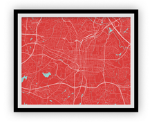 Load image into Gallery viewer, Raleigh Map Print - Choose your color
