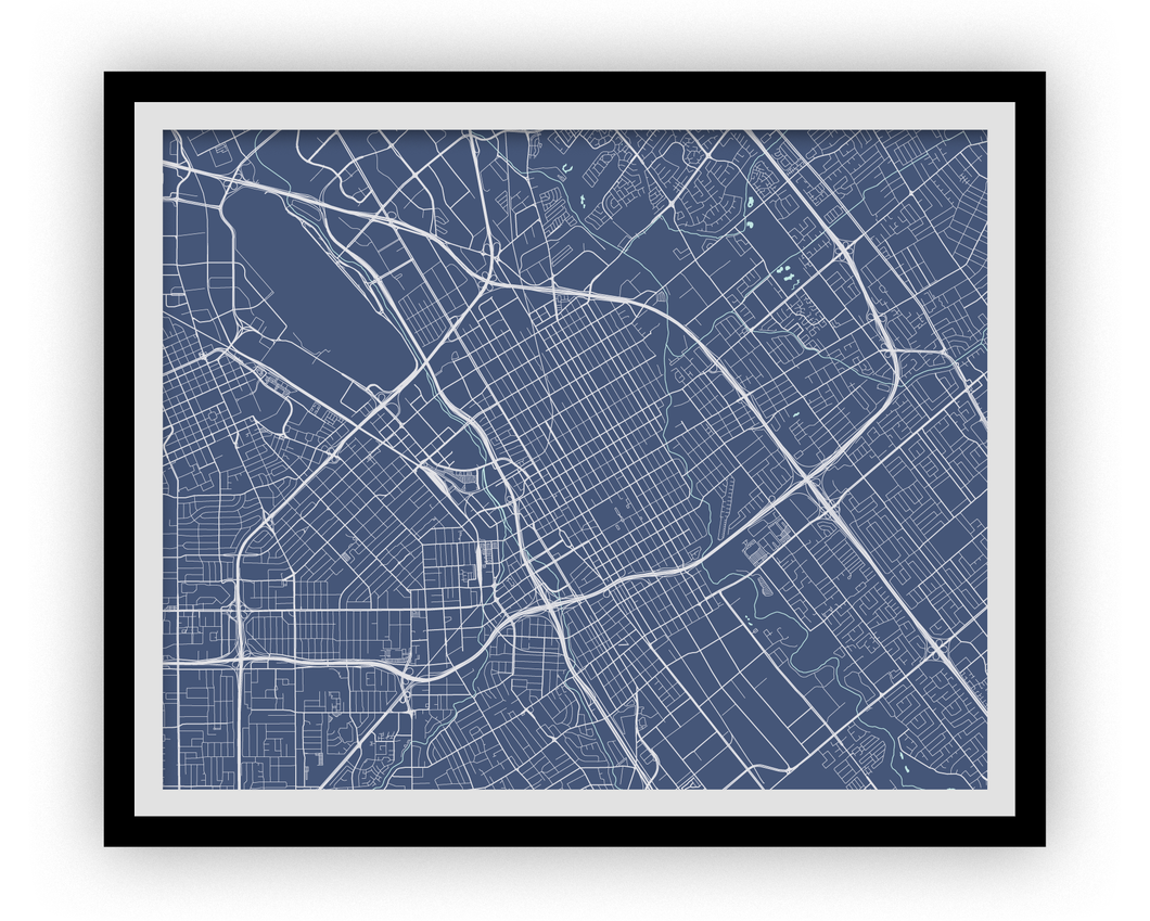 San Jose Map Print - Any Color You Like