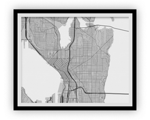 Load image into Gallery viewer, Seattle Map Print - Any Color You Like
