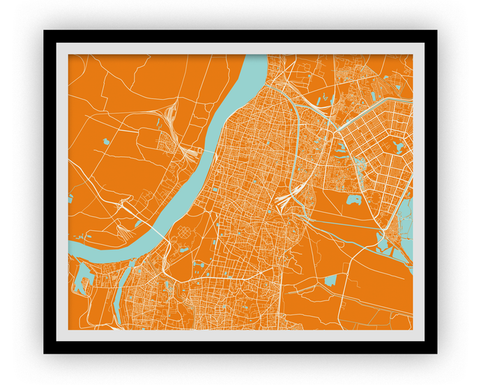 Kolkata Map Print - Choose your color