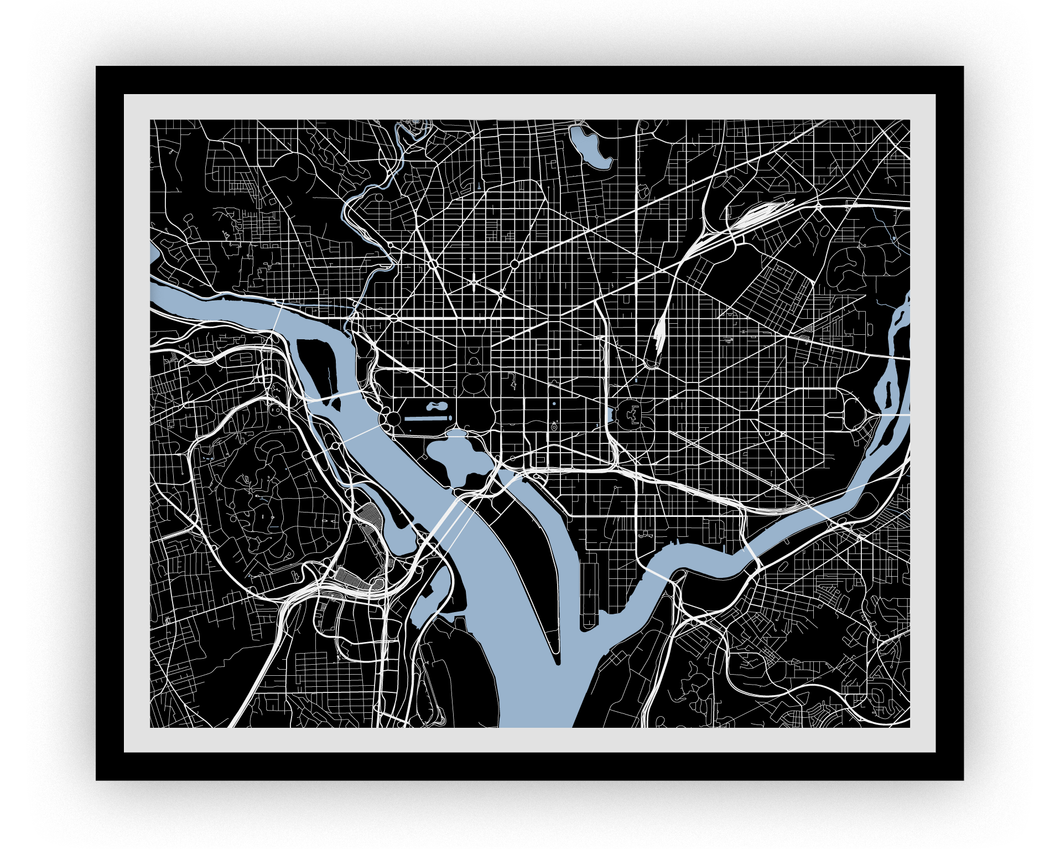 Washington Map Print - Any Color You Like