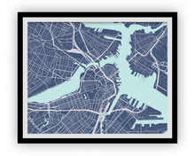 Load image into Gallery viewer, Boston Map Print - Choose your color
