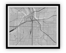 Load image into Gallery viewer, Fort Worth Map Print - Choose your color
