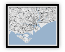 Load image into Gallery viewer, Singapore Map Print - Choose your color
