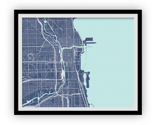 Load image into Gallery viewer, Chicago Map Print - Choose your color
